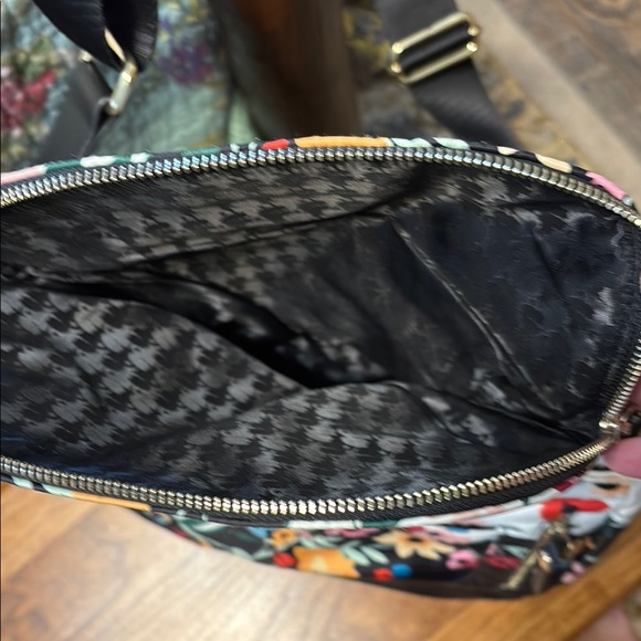 Karl Lagerfeld Floral Black and Cream Women's Bag - Picture 8 of 8